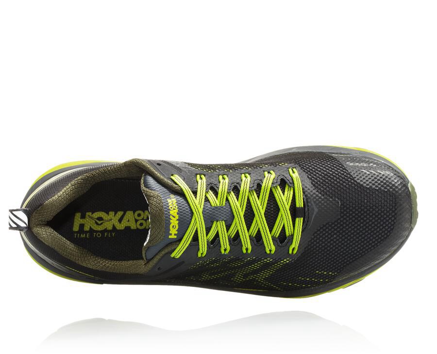 Hoka One One Trailove Tenisky Panske Čierne/Zelene - Challenger ATR 5 - 69527-VOHN